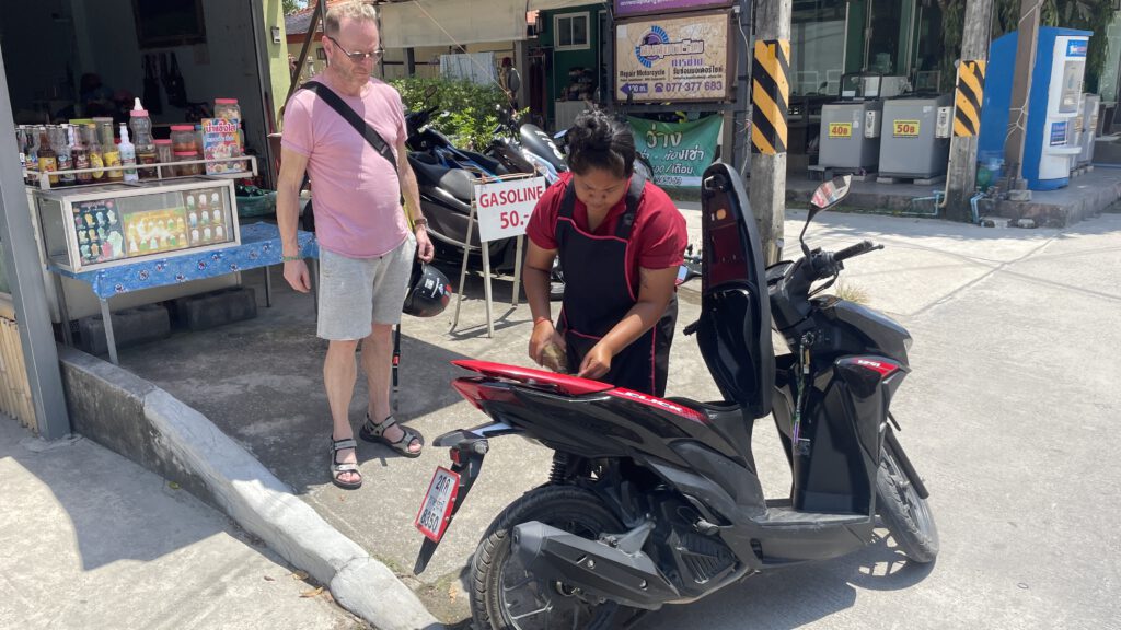 Scooter betanken
