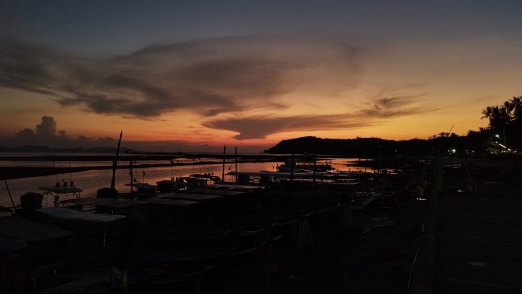 Sonnenuntergang am Pier